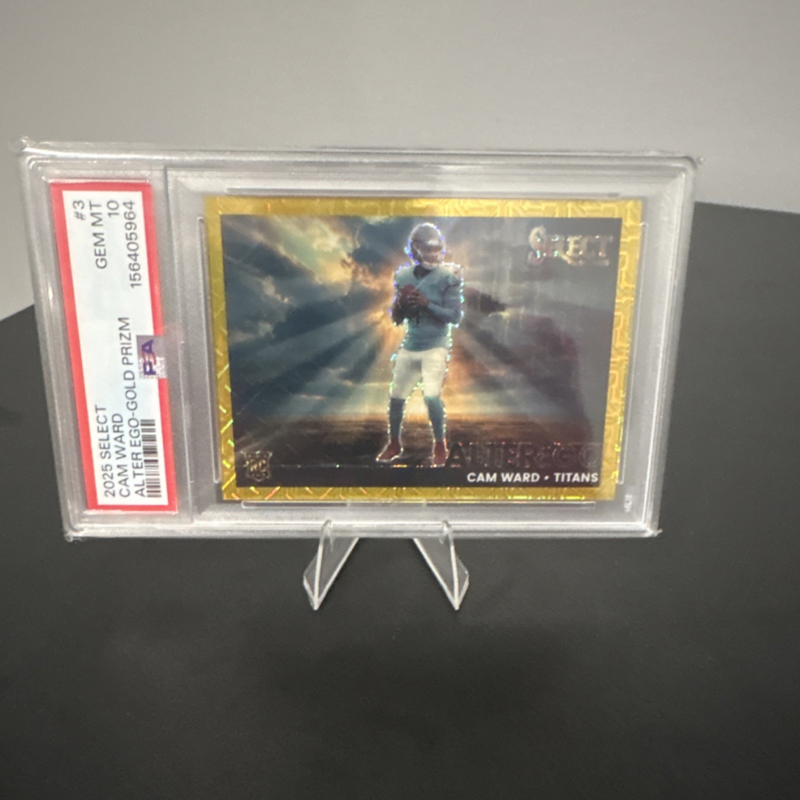 Panini 2025 Select Cam Ward Gold Alter Ego POP 1 🔥🔥Gem mint /10