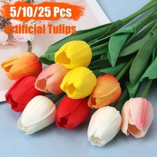 LOT Artificial Tulips Real Touch Bridal Home Wedding Party Festival Decor NEW