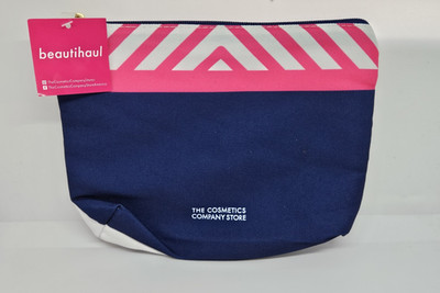 The Cosmetics Company Store BEAUTIHAUL Makeup Bag/Pouch Blue & Pink Magenta