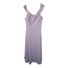 Morilee Purple Chiffon Bridesmaid Maxi Dress Womens 20 Classic Prom Formal Gown