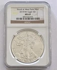 2019 W Eagle S$1 Silver Dollar Struck at West Point MS69 Brown Label NGC