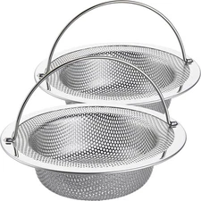 LASSHSWA Kitchen Sink Strainer Stainless Steel, Kitchen Sink Drain Strainer with