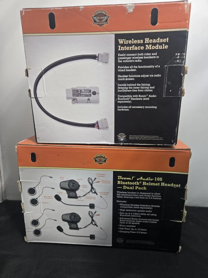 Harley Davidson Wireless Headset Interface Module & Boom Audio 10S Bluetooth... - Изображение 2 из 4