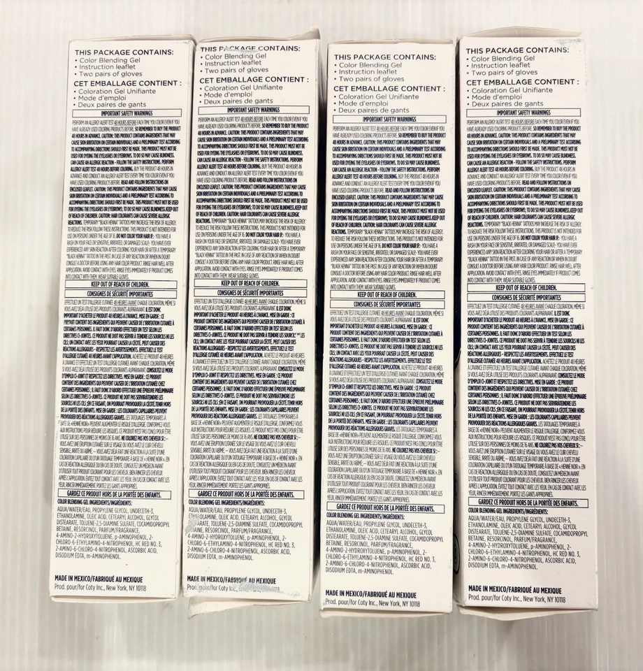 Lote de 4 Gel Mezclador Color Cabello Clairol Root Rojo Castaño Rojizo 1.5 Fl Oz Foto 3 de 3