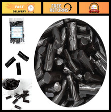 Soft Chewy Black Licorice - 1 lb Bulk Bag, Sweet & Delicious Treats