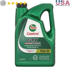 High Mileage Synthetic Blend Motor Oil 10W-30 Engine Protection Fuel Economy 5qt