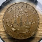 Photo of a 1954 Elizabeth II Half Penny from an eBay listing that sold on May 8, 2026