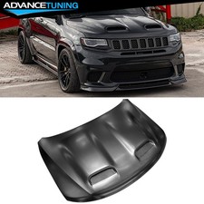 Fits 2011-2021 Jeep Grand Cherokee Aluminum Hood Engine Cover - Srt Redeye Style