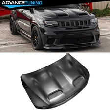 Fits 2011-2021 Jeep Grand Cherokee Aluminum Hood Engine Cover - SRT Redeye Style