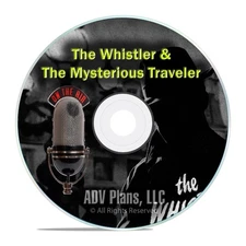 Mysterious Traveler & The Whistler, 600 Classic Old Time Radio Shows MP3 DVD-ROM
