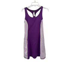 NWT Sweaty Betty Power Workout Colorblock Performance Dress Deep Purple Small