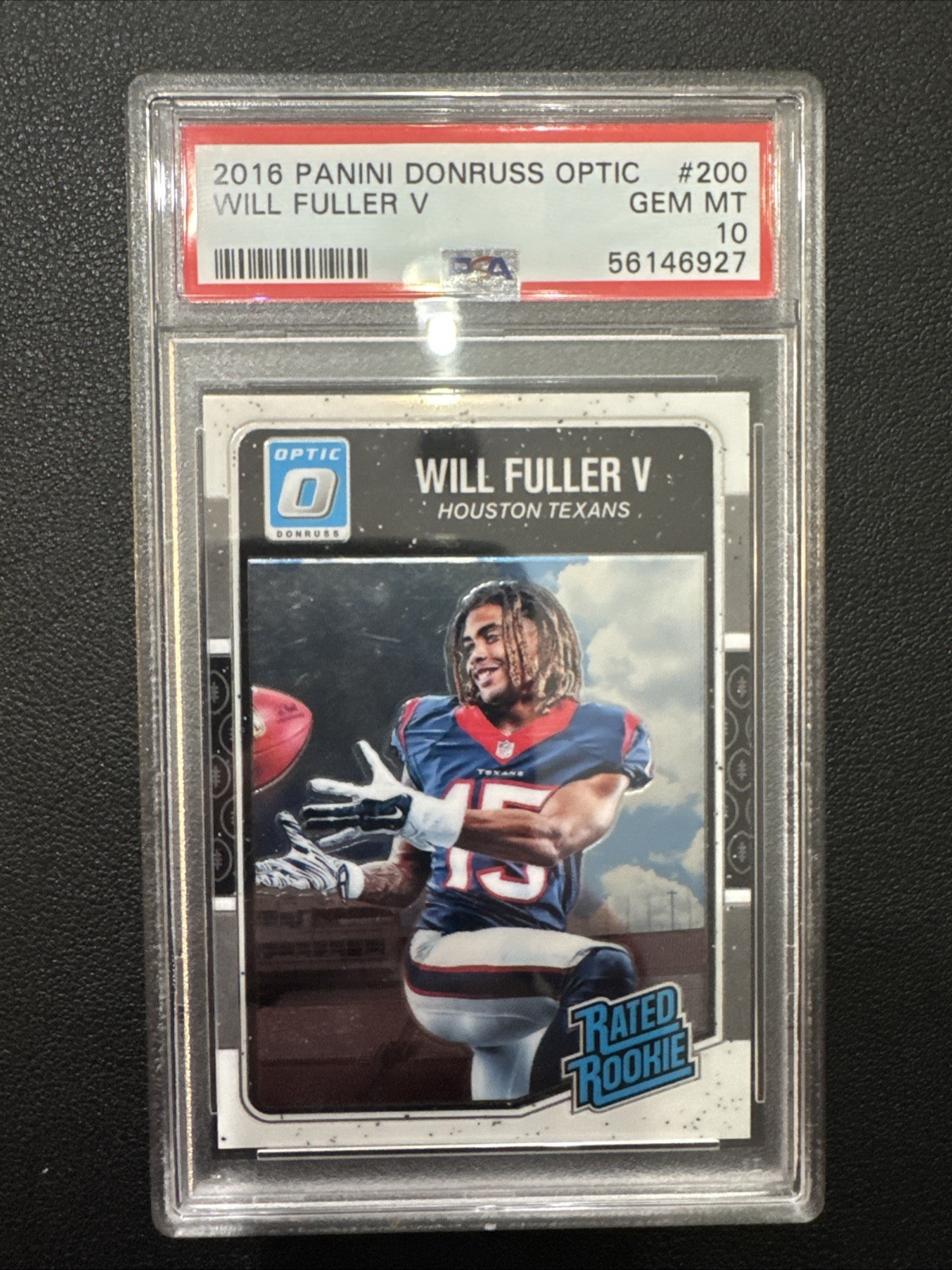 2016 Donruss Optic Rated Rookie Will Fuller V #200 PSA 10 GEM MT Rookie RC