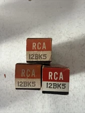 Lot Of 3: RCA 12BK5 Radiotron  Electron Tube New in Box Old Stock