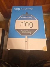 Ring Home Security Yard Sign Outdoor Indoor Camera Warning Sign New Open Box
