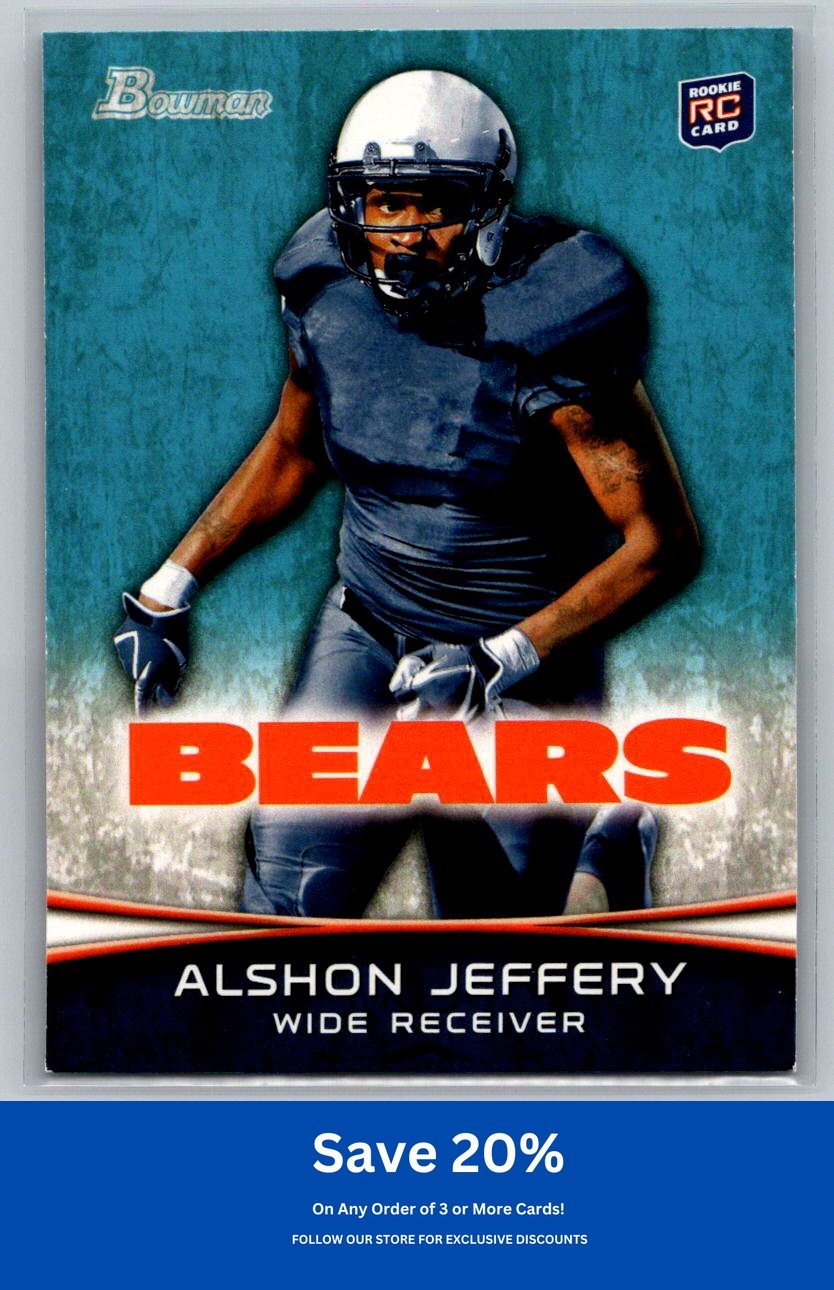 Alshon Jeffery Rookie 2012 Bowman #137 Chicago Bears