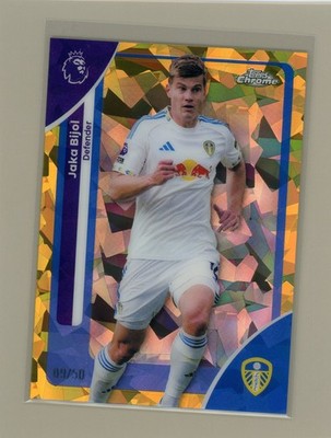 25/26 Topps Chrome EPL Sapphire Jaka Bijol Gold Refractor /50 Leeds United
