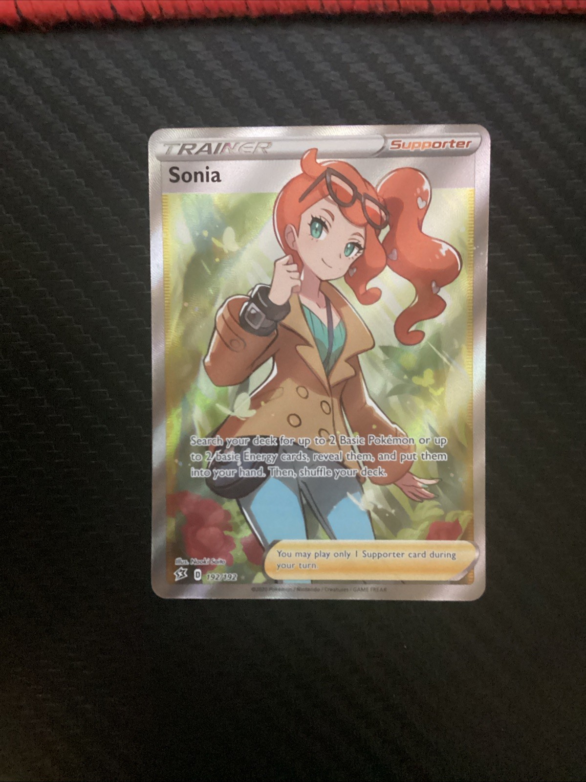 Sonia 192/192 Ultra Rare Holo Rebel Clash Pokémon TCG (NM)