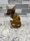 FENTON AUTUMN GOLD PAINTED FOX SIGNED