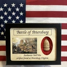 Civil War Bullet from Petersburg, Virginia with Display Case and COA