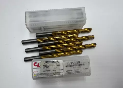 (QTY 6) CHICAGO-LATROBE 13/32"Jobber Drill Cobalt 54067 2VRY9