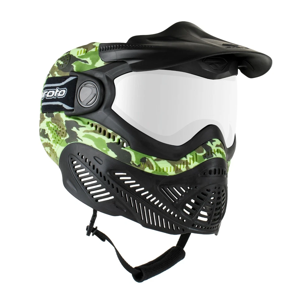 Dye Proto Switch FS camo Thermalmaske Paintball Airsoft Magfed Woodland Scenario
