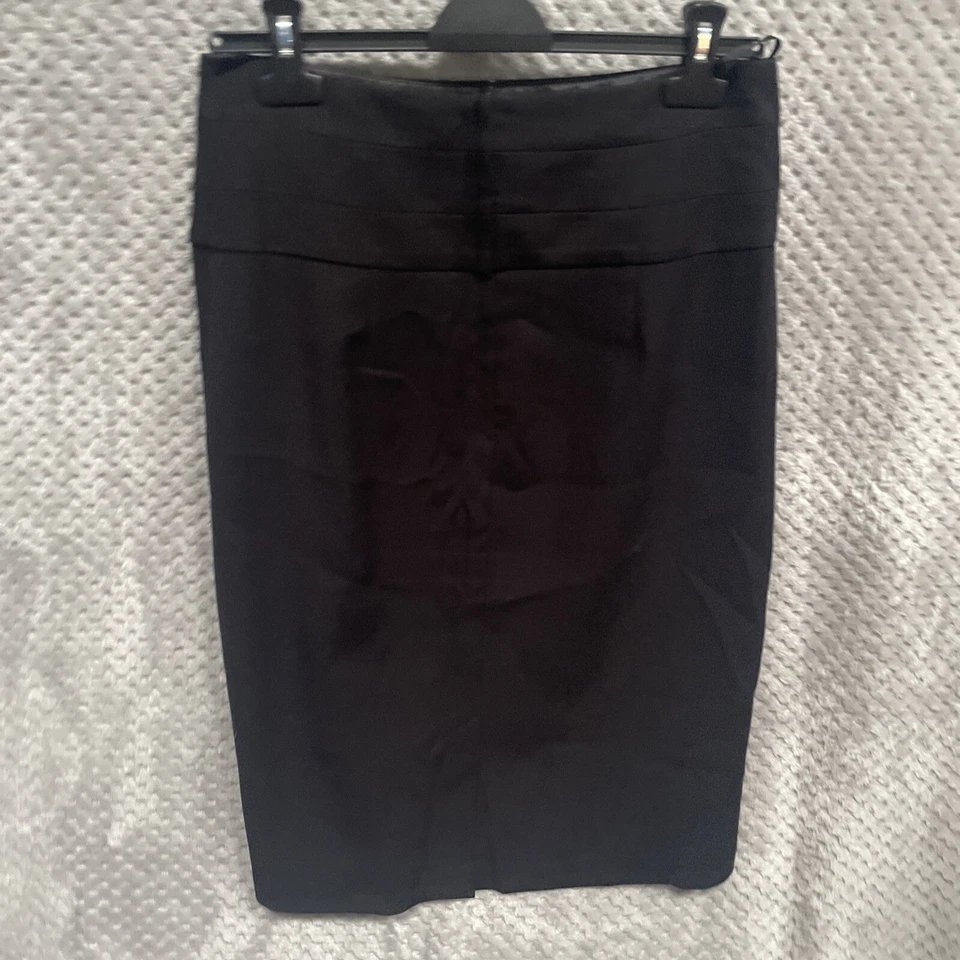 F&F WOMENS SKIRT SIZE UK 12 BLACK ZIP UP LINED - Image 2 of 4