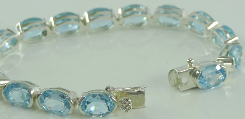 Damen Armkette mit Farbsteine 925er Silber (19cm) - Bild 3 von 4