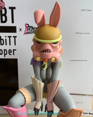 New Coolrain Labo Rabbit Trooper Pure White Dark Grey Pink Red Toy