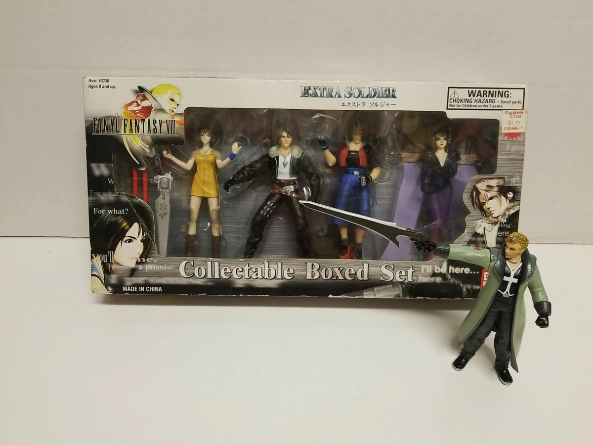 1999 Bandai Final Fantasy VIII Extra Soldier Collectable Boxed Set W/ Bonus  Fig.