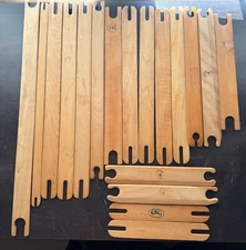 Weaving Shuttle Sticks Lot of 18 Schacht, LeClerc, Harrisville Various Sizes