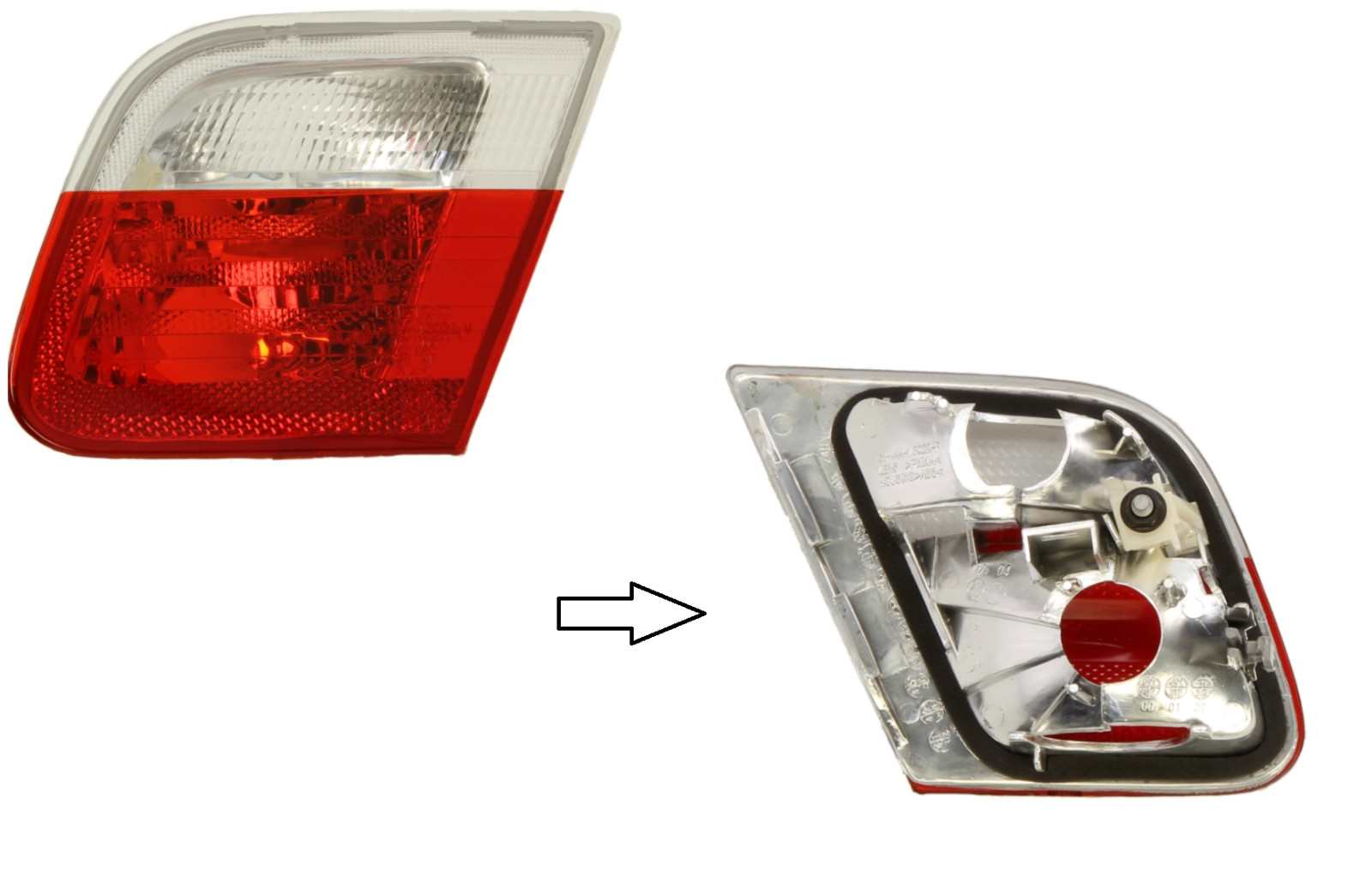 Feu arrière droit BMW 3 1998-2006, bloc optique de signalisation pour carrosserie E46 63218364727