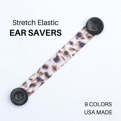 Ear Savers - Headband with Button - Face Mask Extensions - Elastic with Buttons