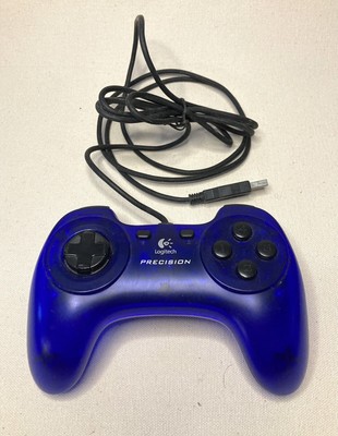 Logitech Precision (Model G-UG15) Blue Wired USB Video Game Controller