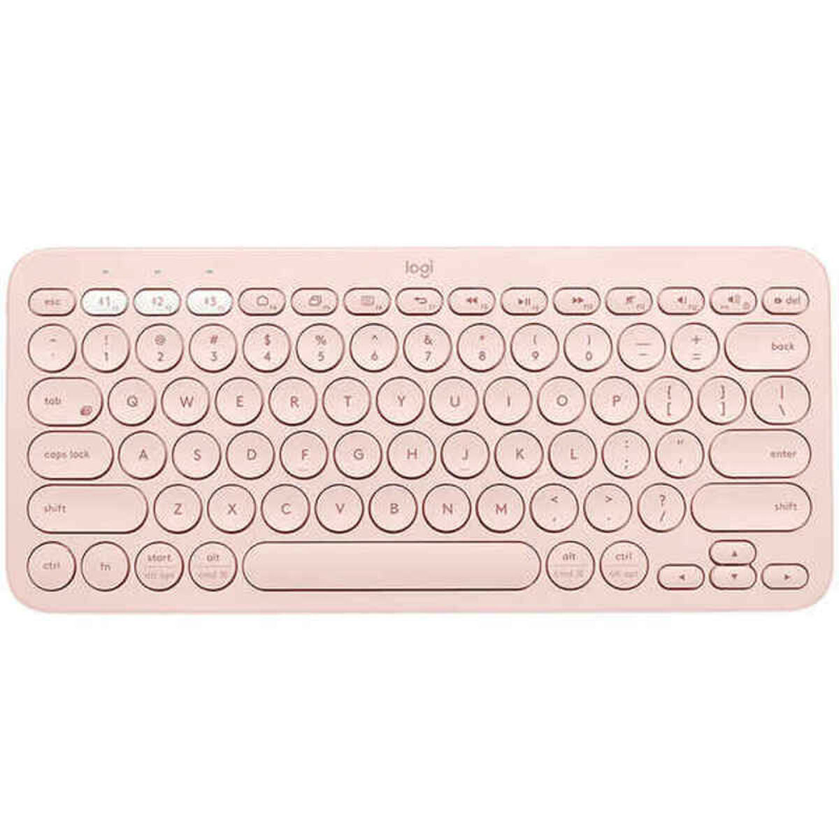 Tastiera Wireless Logitech K380 Rosa Qwerty in Spagnolo
