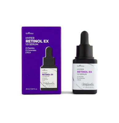 ISNTREE Hyper Retinol EX 1.0 Serum 20ml | 5 Peptides | 5 Cermaides | TECA