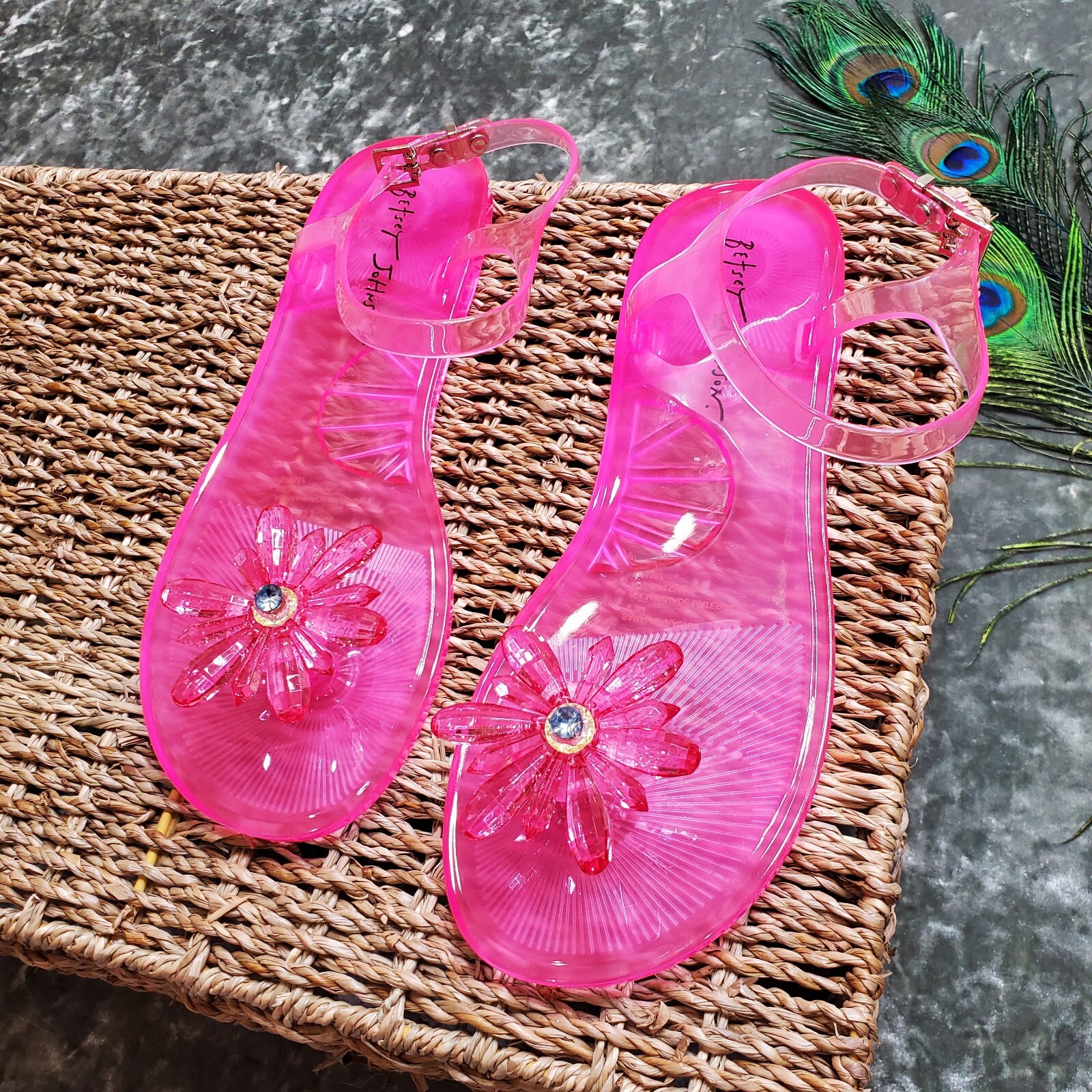 betsey johnson jelly sandals