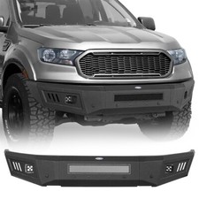 Fit Ford Ranger 2019 2020 2021 2022 2023 Black Steel Front Bumper Wled Lights Fit Ford Ranger 2019 2020 2021 2022 2023 Black Steel Front Bumper Wled Lights