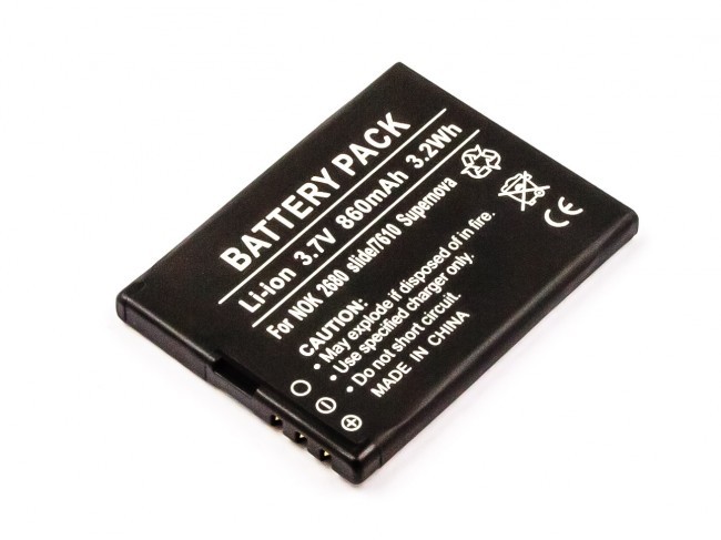 Battery for Nokia X3-02 X3 Touch Type 750 mAh, Replaces BL-4S