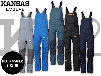 Kansas Workwear 130174 Evolve Latzhose FlexForce ~ Gr.46-66 ~ Arbeitshose