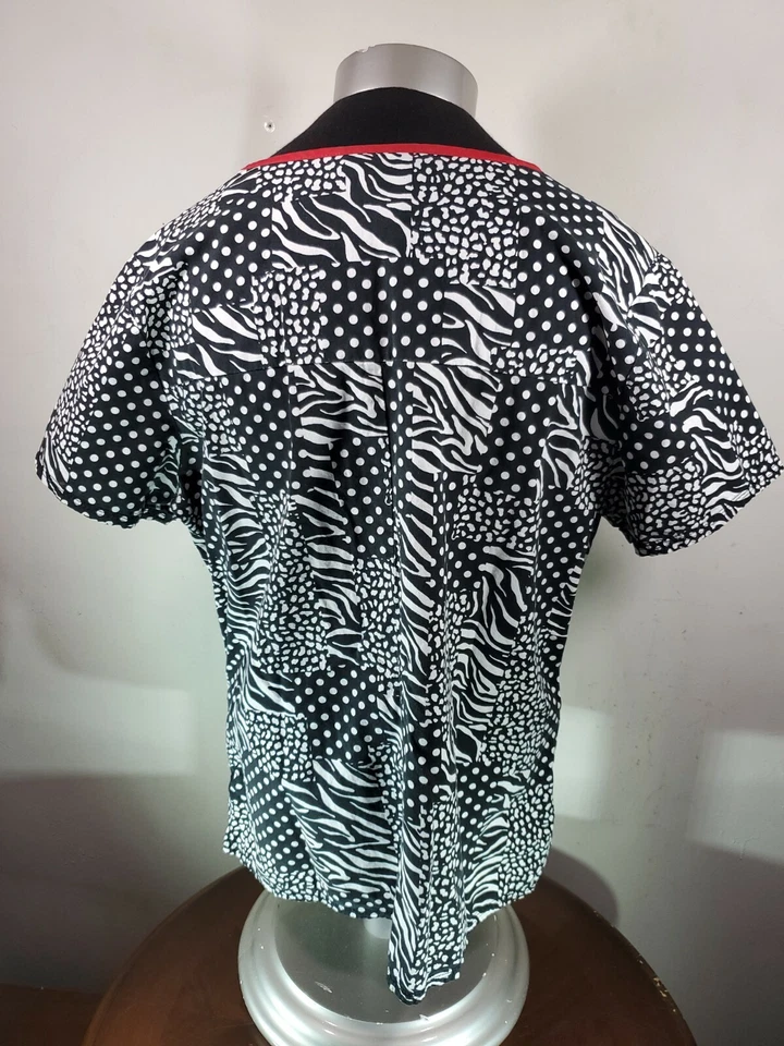 Scrub Star Size Medium MULTICOLOR Patterned Cotton Medical Scrub - Image 3 of 4