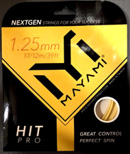 Mayami Hit Pro 17g (1.25mm) Set - Tennis Stri...