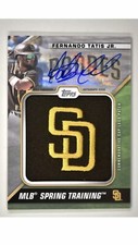 2021 Series 1 Spring Training Cap Logo Patch Auto Card Fernando Tatis Jr. 10/10