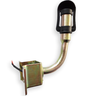 Blitzlichthalterung Messing Stahl Gummi - 8cm Kabel