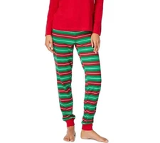 Family Pajamas Women's Holiday Stripe Pajama Pant Size S