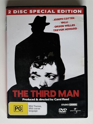 The Third Man : SE (2 Disc DVD) Region 4 Orson Welles Grahram Greene Carol Reed