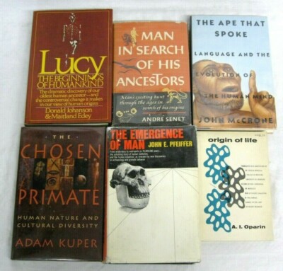 Origins Of Mankind Language Evolution Ancestral Evidence Primate 6 Book Lot