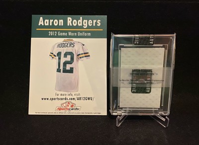 aaron rodgers game worn jersey
