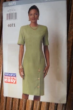 SEE & SEW PATTERN 4071 Misses Very Easy Fitted Dress Sizes 12-14-16 UNCUT