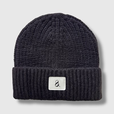 Lou & Grey Ribbed Beanie Black Loft Hat SOLD OUT