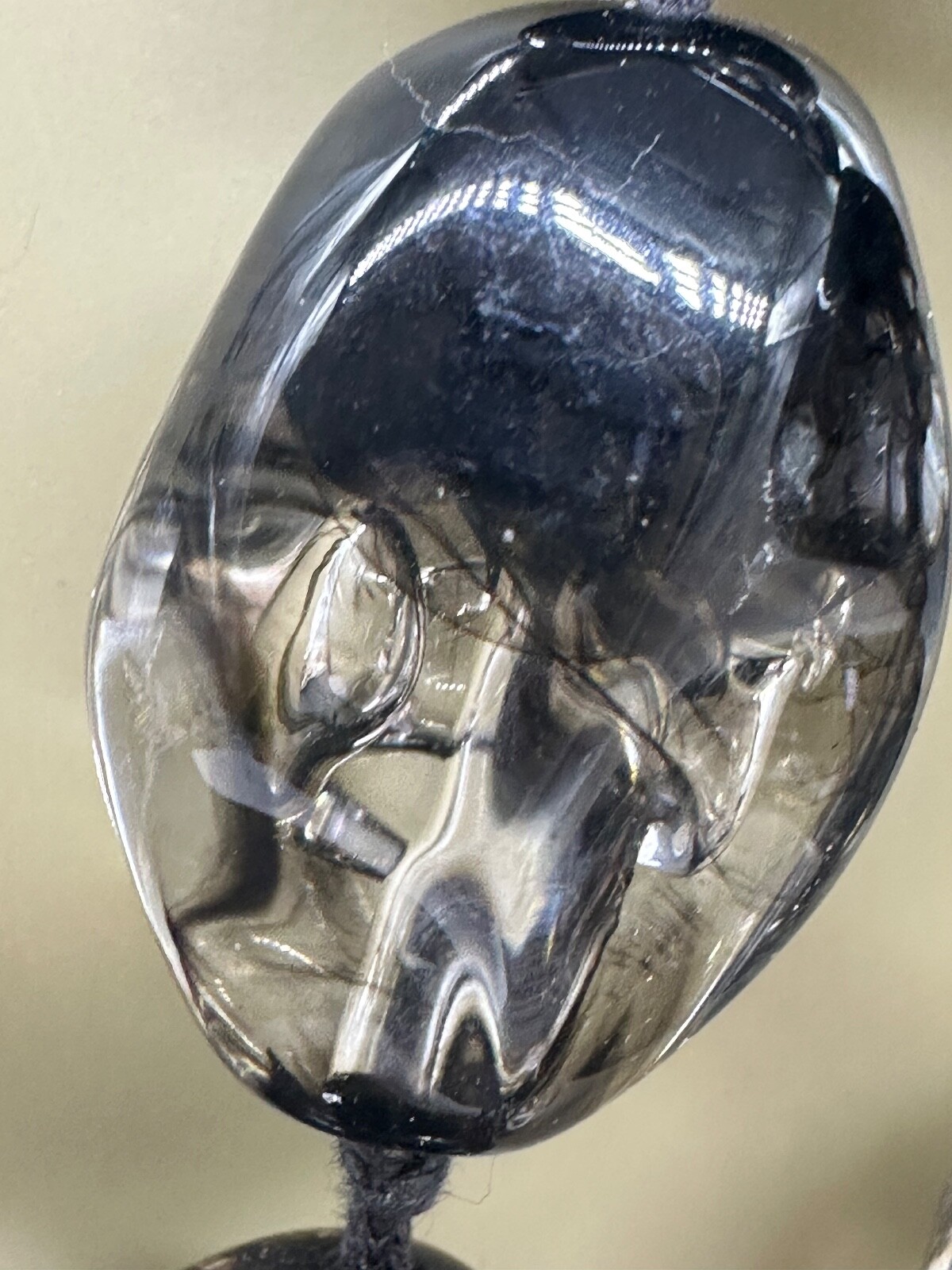 STATEMENT CLEAR BLACK CONTROLLED BUBBLES LUCITE N… - image 6